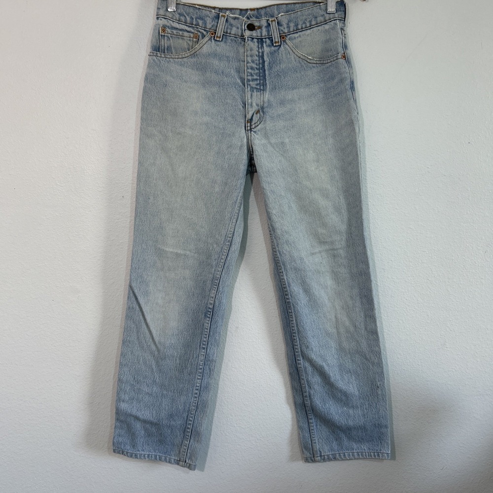 Vtg Levis 705 Jeans Womens 30x28 Blue‎ Straight Leg Denim Classic Fit Y2K